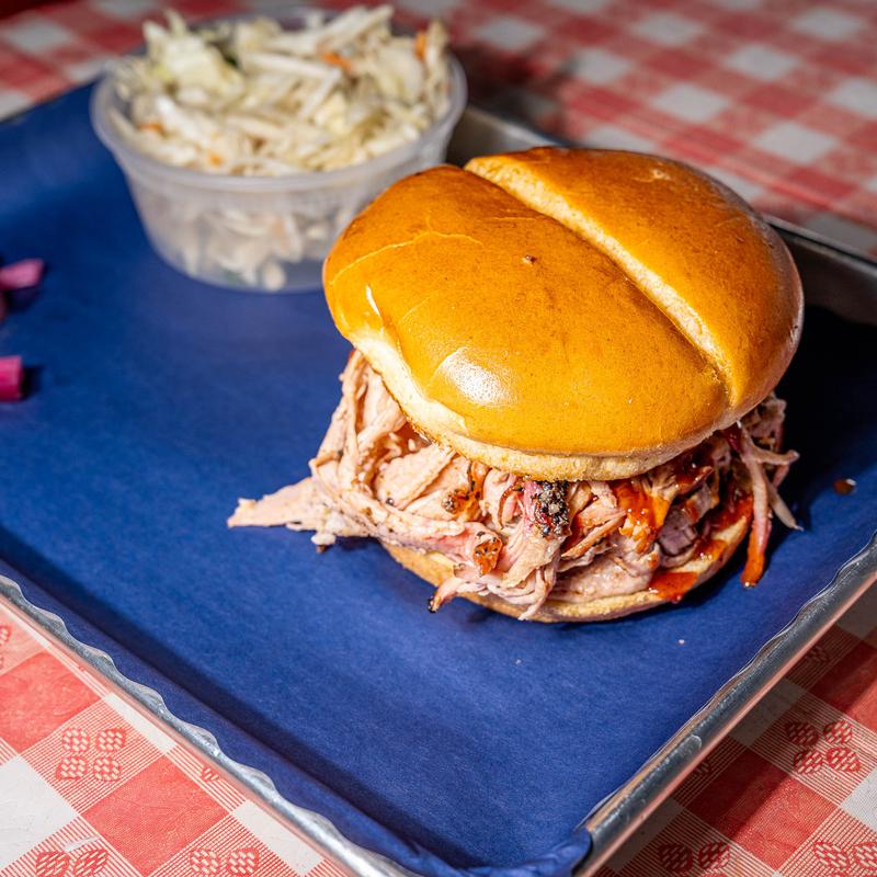 menu item 1 of 7, Pulled Pork Sandwich