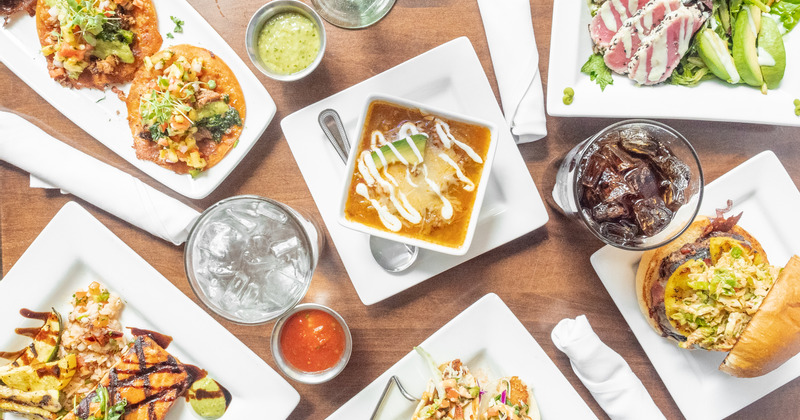 A sampling of our full menu! From Soups, Street Tacos, Salads, Entrees and more, we have you covered!