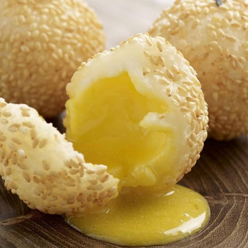 (NEW) F2. Golden Egg Yolk Lava Sesame Balls photo
