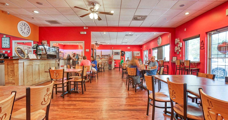 Interior, dining area