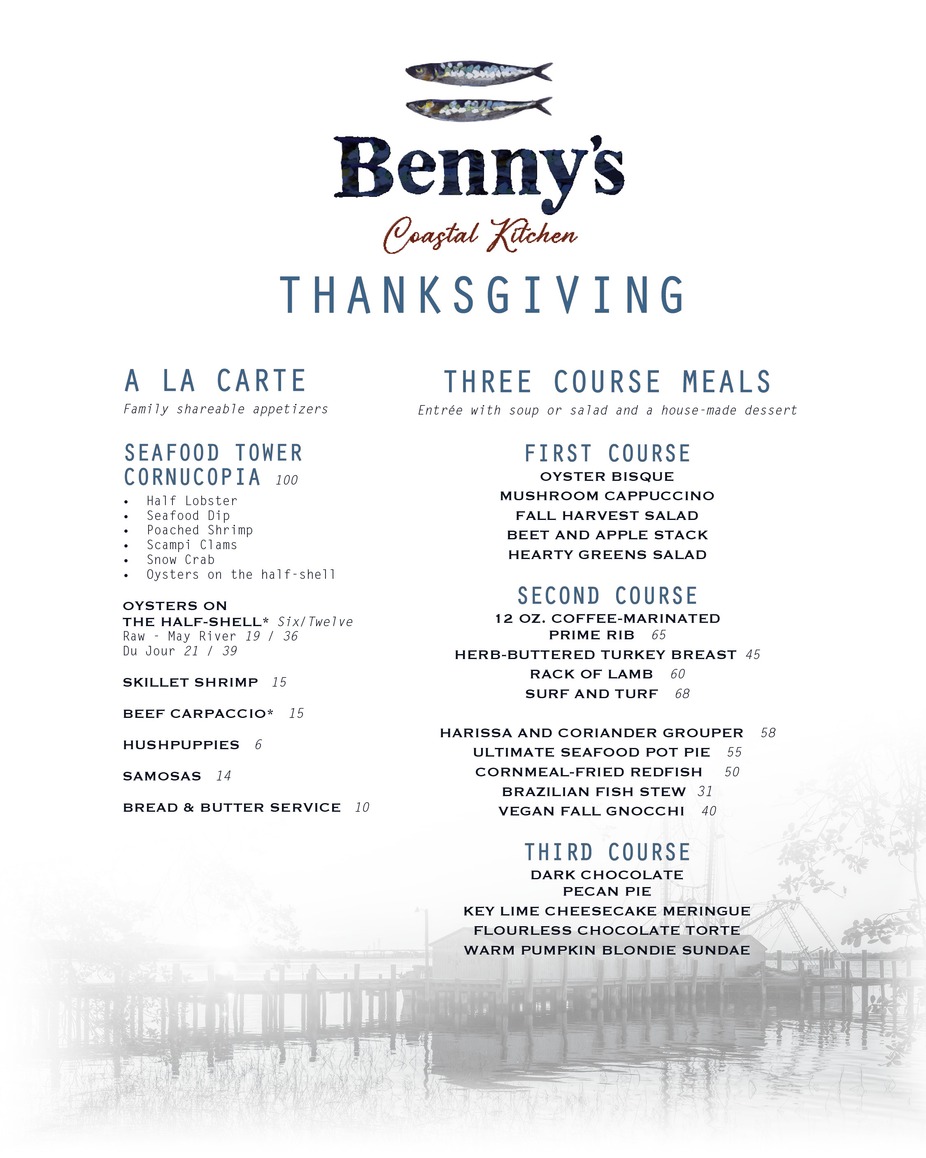 Thanksgiving at Benny's Coastal Kitchen event photo