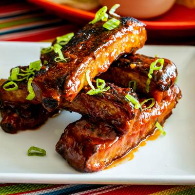 Costillas del sancho, closeup.