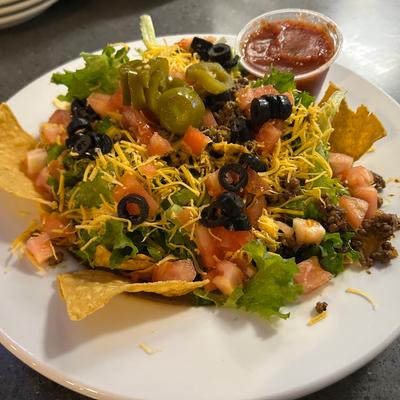 Taco Salad with homemade Salsa.