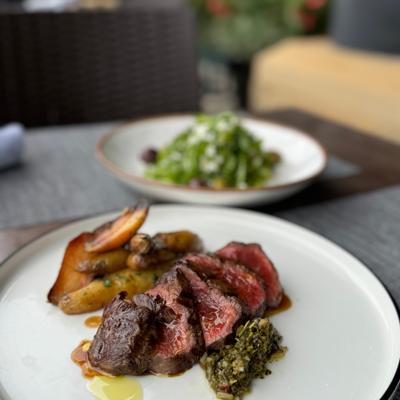 6oz Filet Mignon photo 6oz Filet Mignon - olive oil fingerling potatoes, thyme demi