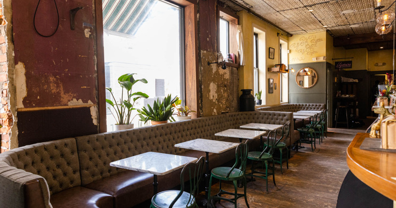 Interior, tables for two