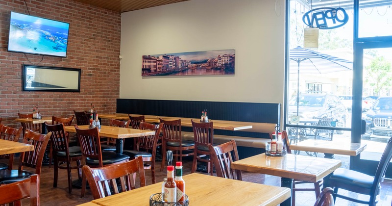 Restaurant interior, dining area