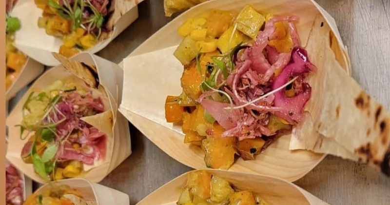 Interior, dining tables and seating