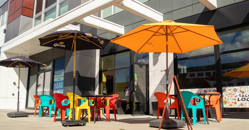 Exterior seating area