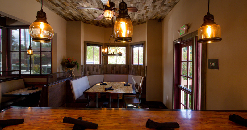 Interior, private seating area, very cozy atmosphere