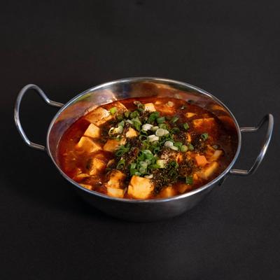 Tofu in spicy sauce.