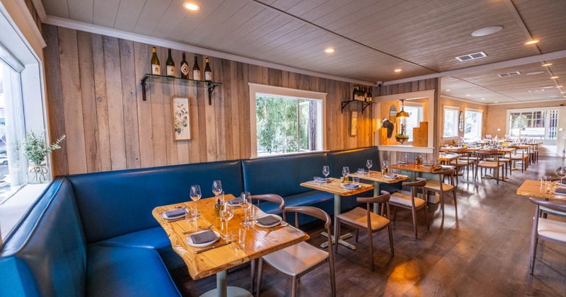 Restaurant interior, dining area