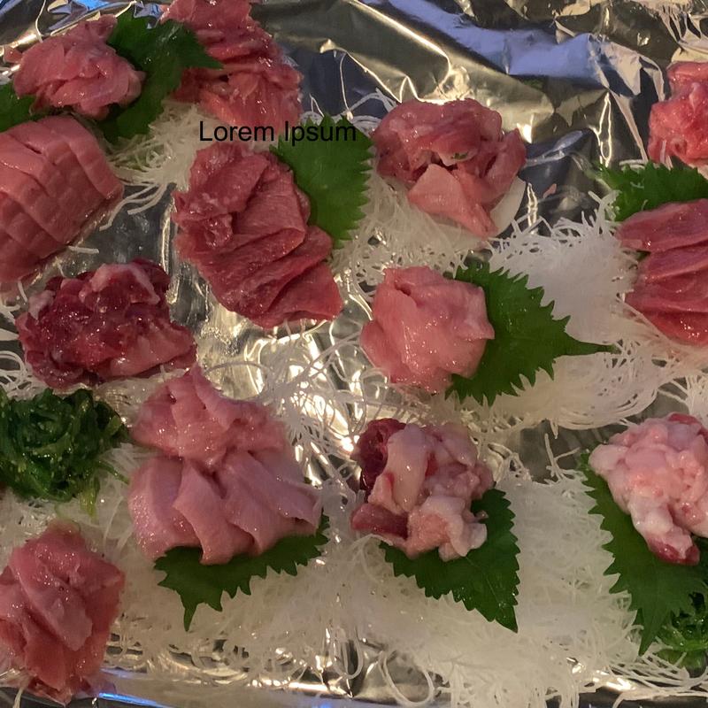 Bluefin tuna belly Sashimi (Otoro) photo