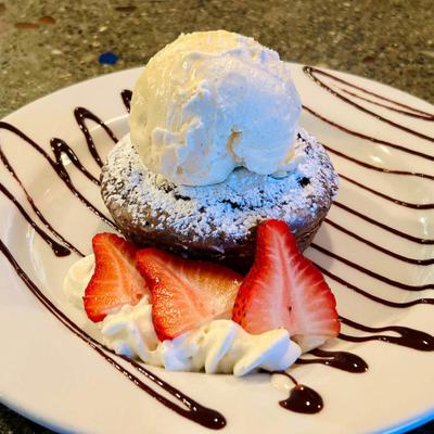 Brownie Ice Cream Sundae.