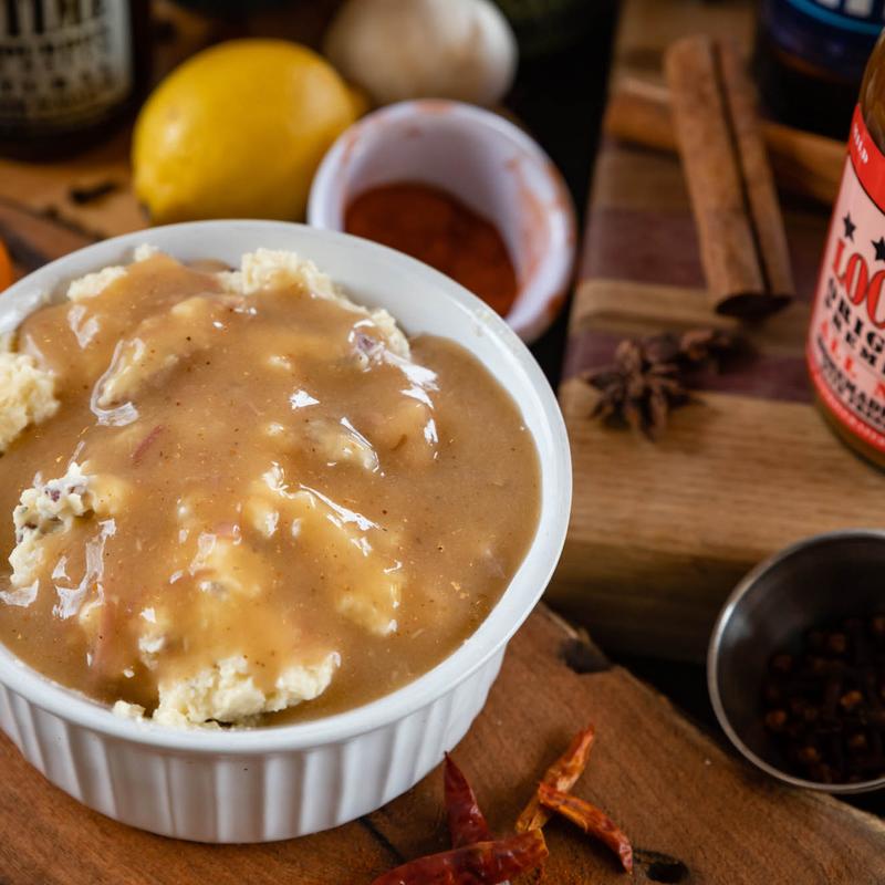 Mashed Potato  ADD  Turkey Gravy photo