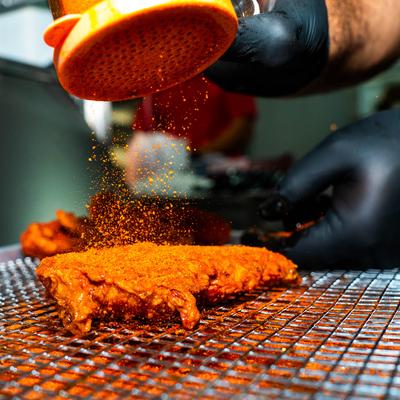 Food being prepared.