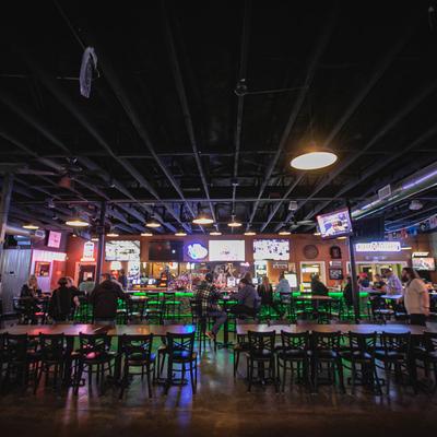 Inside seating area.