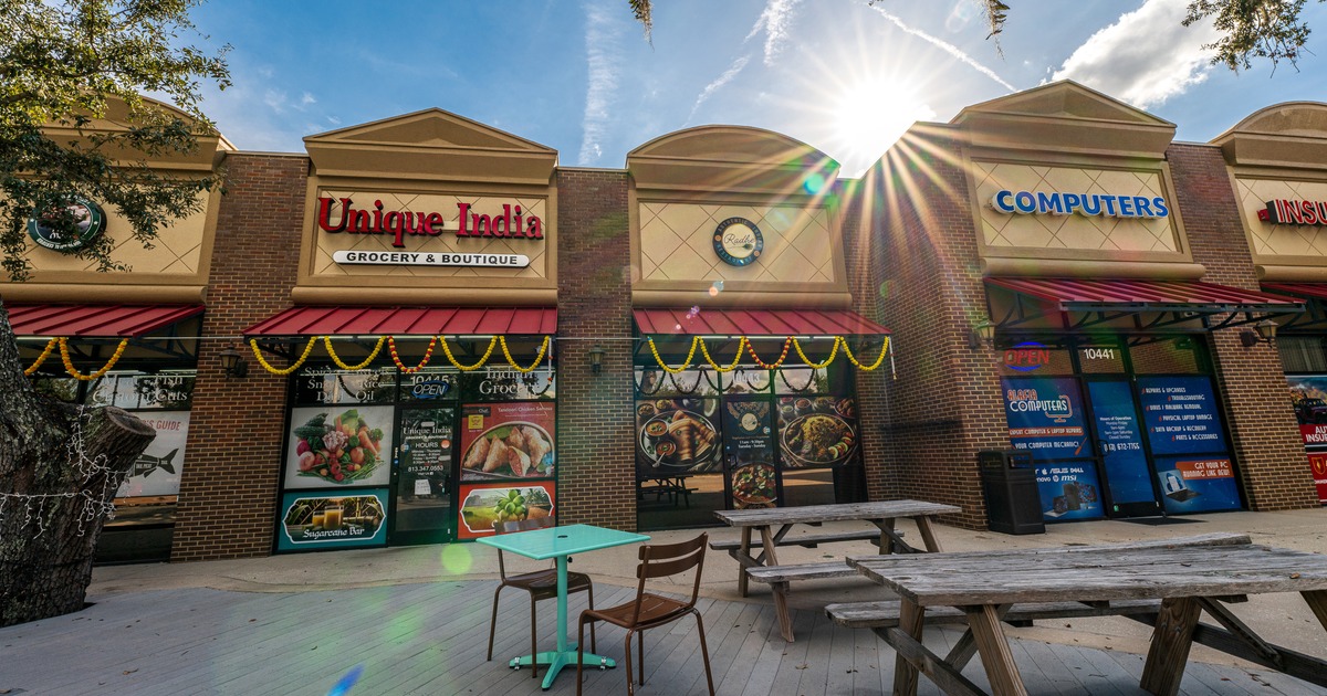 Exterior, front view to restaurant