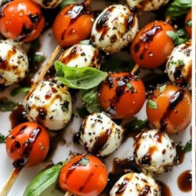 Caprese Skewers.