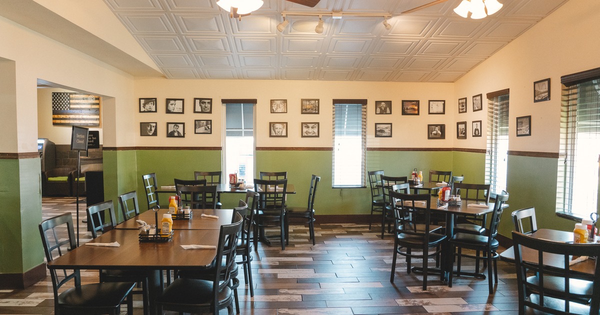 Restaurant interior, dining area