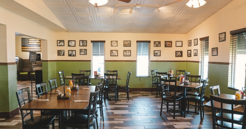Restaurant interior, dining area