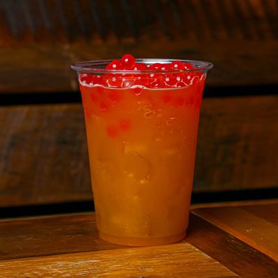 Passion Fruit Boba Tea.