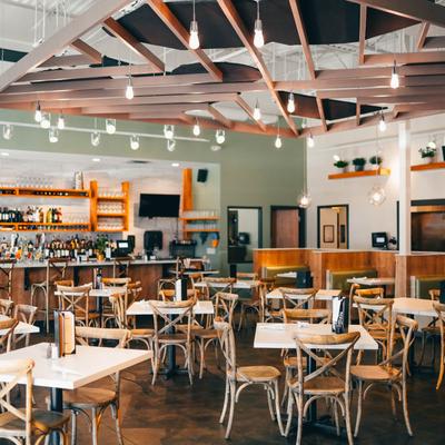 Interior, dining area.