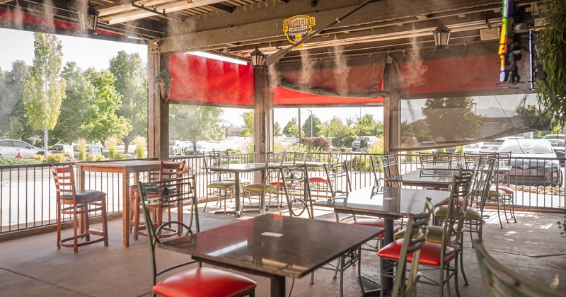 Exterior seating and dining area