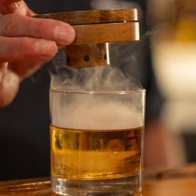 Smoked Bourbon, prepping.