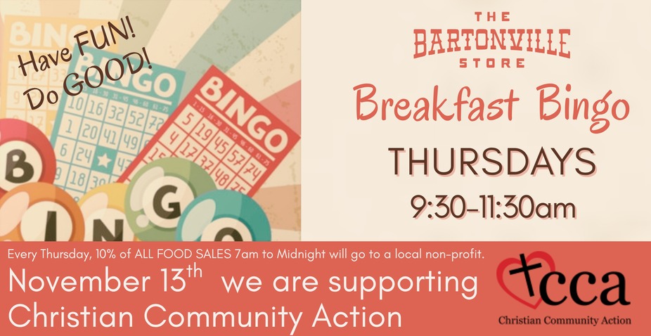 BREAKFAST BINGO at Bartonville Store event photo