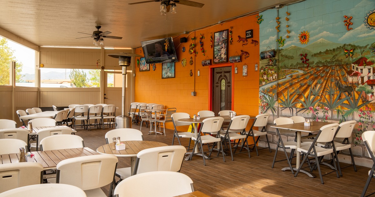Exterior, terrace, armchairs, tables
