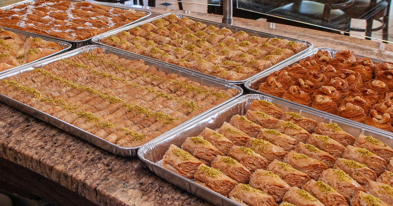 Six different types of pastry