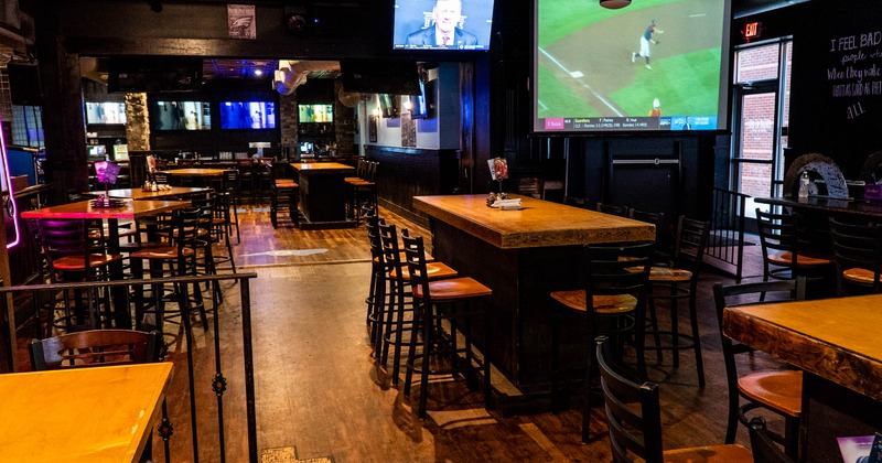 View of restaurant interior