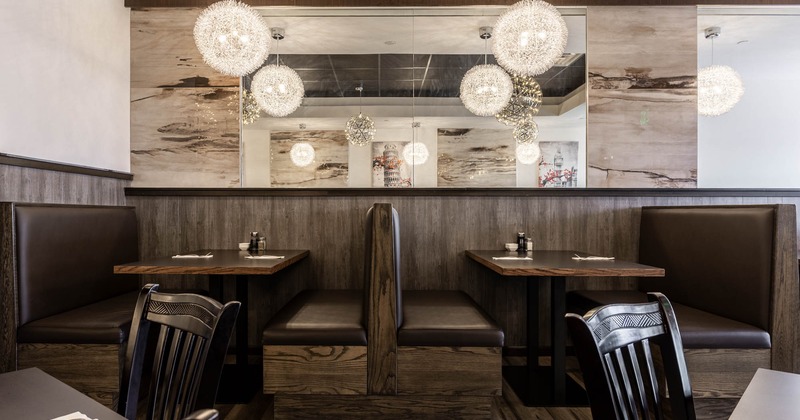 Interior, booth dining area