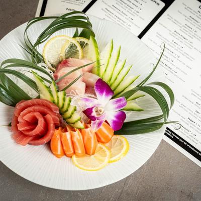 Sashimi platter.