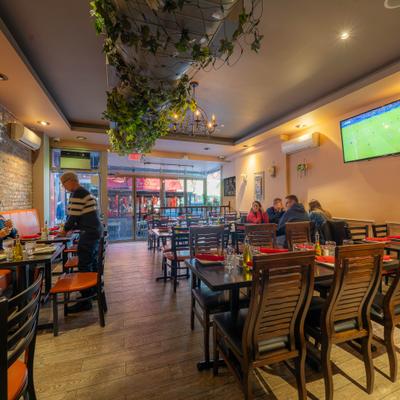 Interior, dining area.