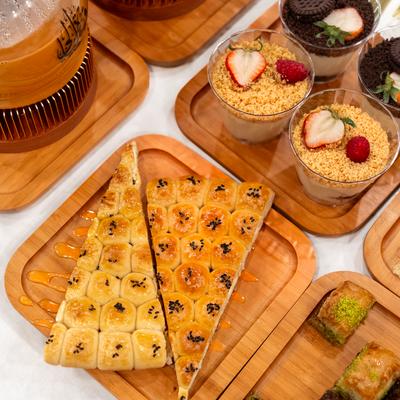 A selection of desserts.