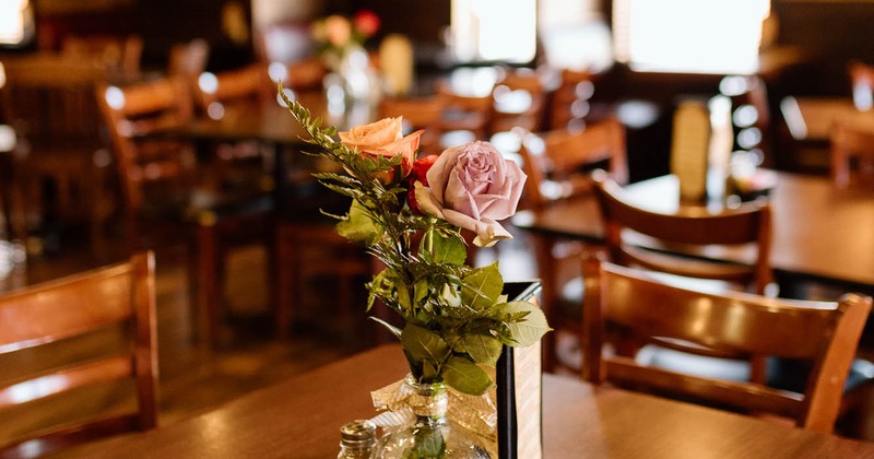 Interior, dining tables set