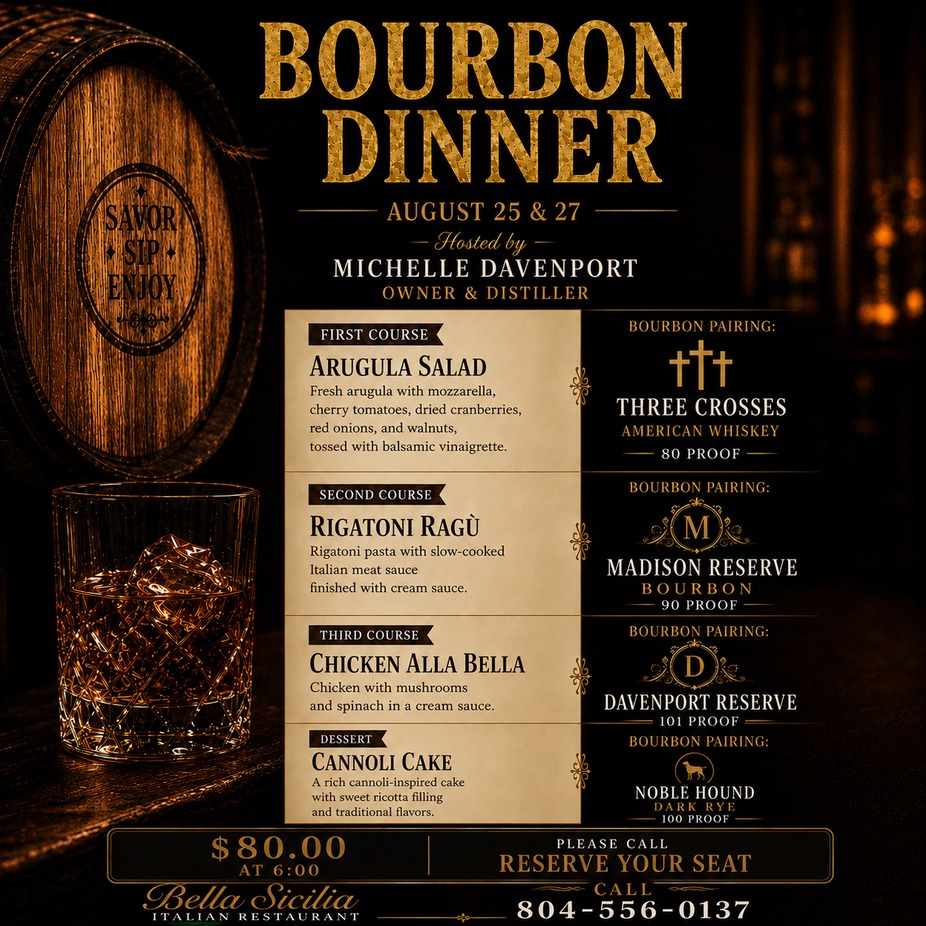 Bourbon Dinner at Bella Sicilia event photo