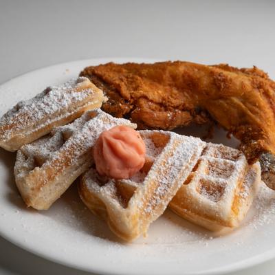 Chicken and waffles.