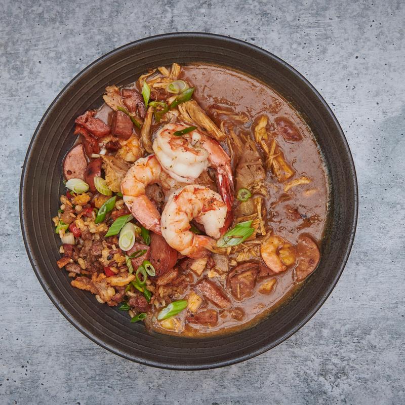 Gulf Shrimp, Turkey & Cajun Andouille Gumbo photo