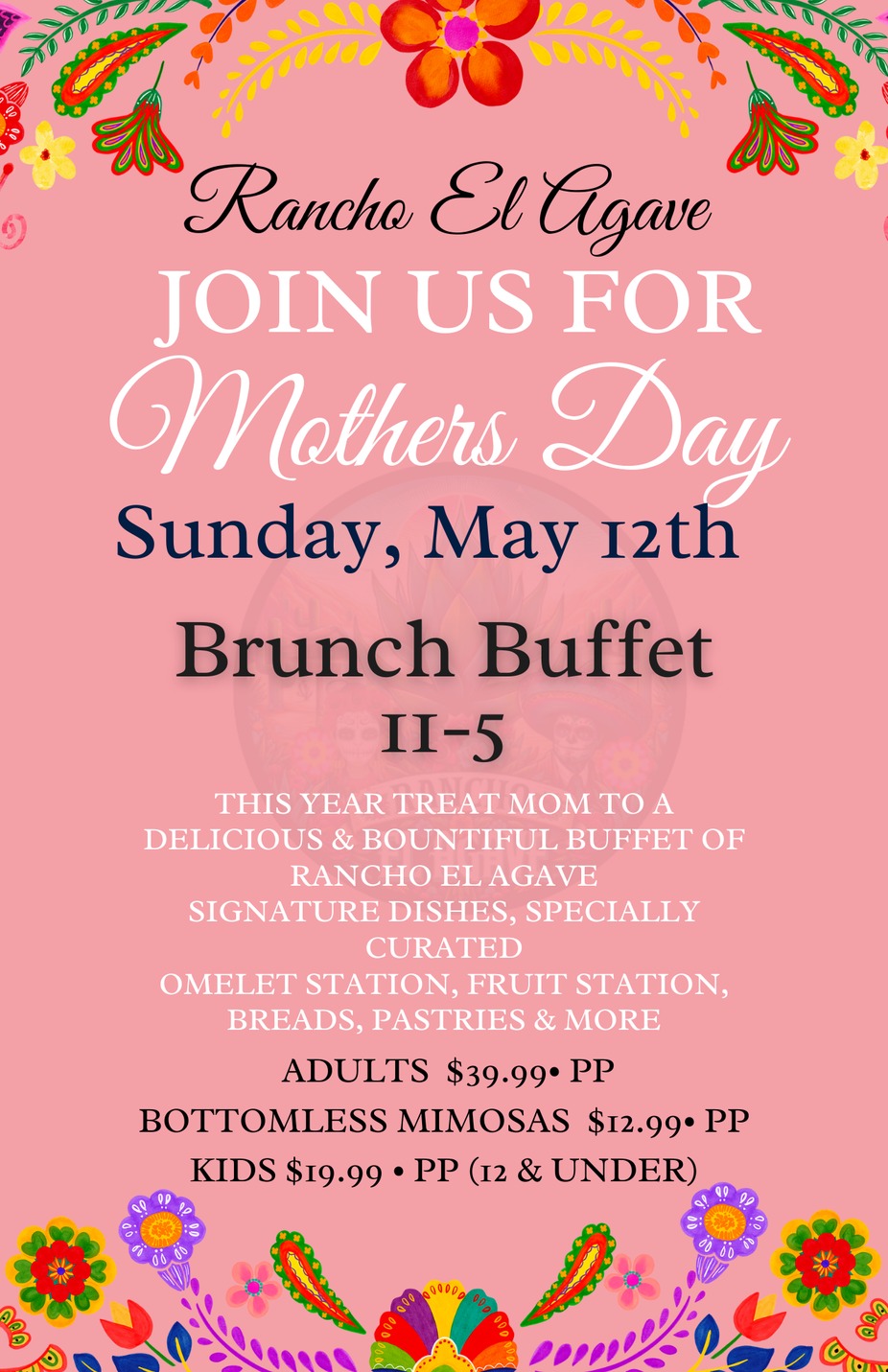 Mother's Day Brunch Buffet 11am-5pm event photo