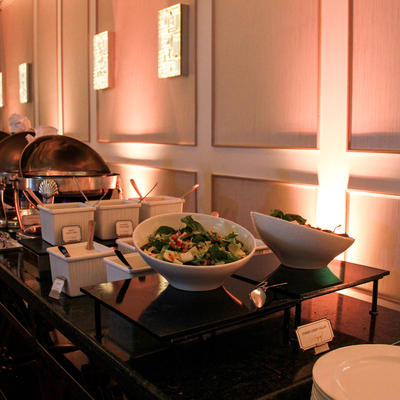 Beautiful salad catering setup