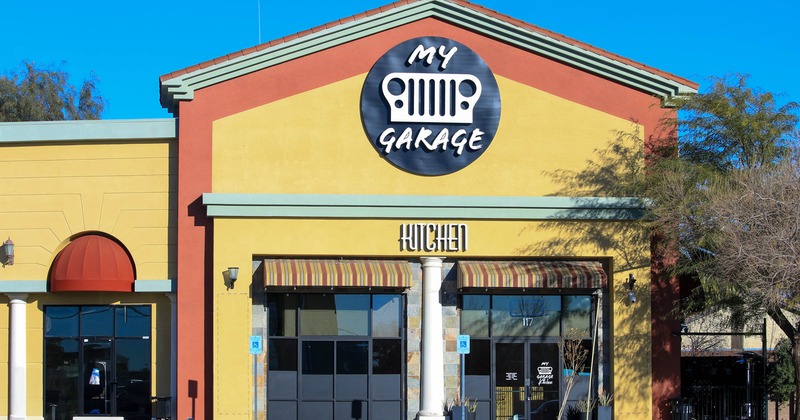Storefront with signage
