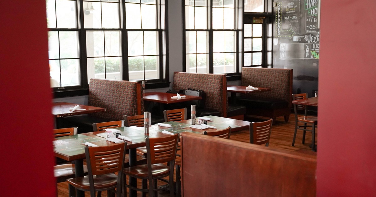 Interior, dining booths