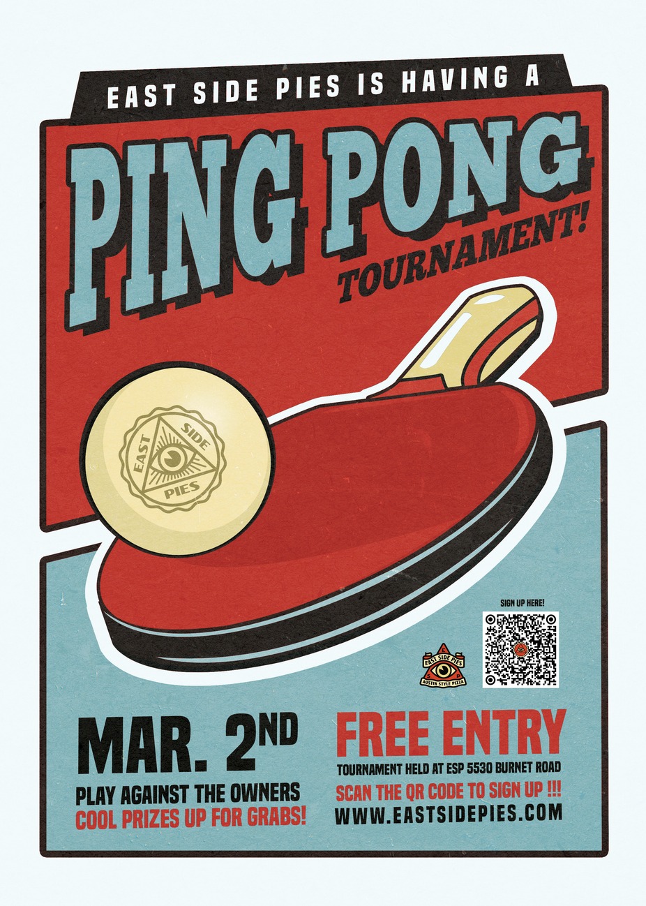 East Side Pies Monthly Ping Pong Tournament! event photo