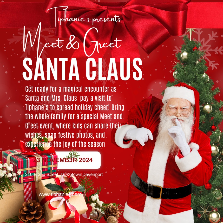 Meet & Greet with Sant and Mrs. Claus at Tiphanie's event photo