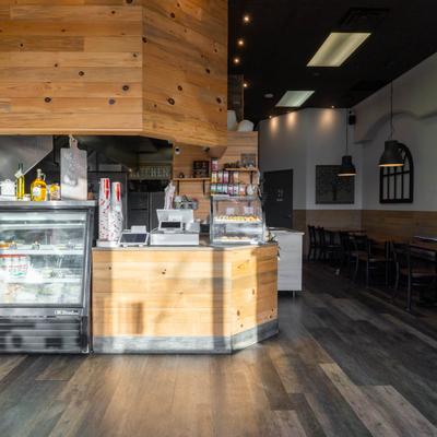 Interior, order counter, seating area.