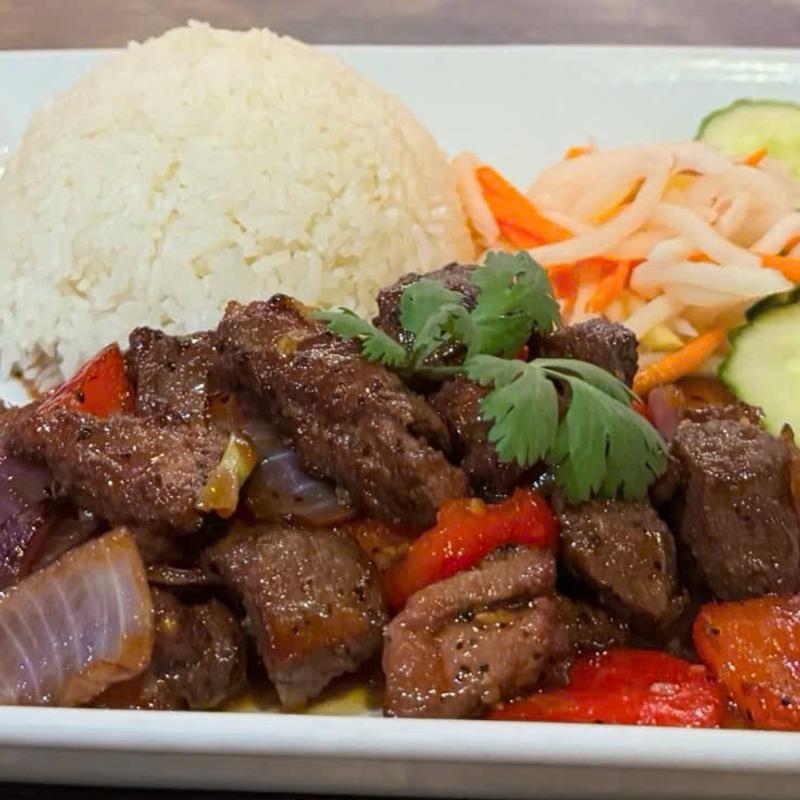 *Stir Fry Shaking Steak Rice (Filet Mignon) photo