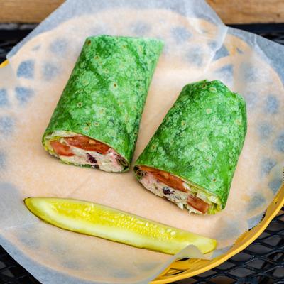 Chicken and vegetables wrap