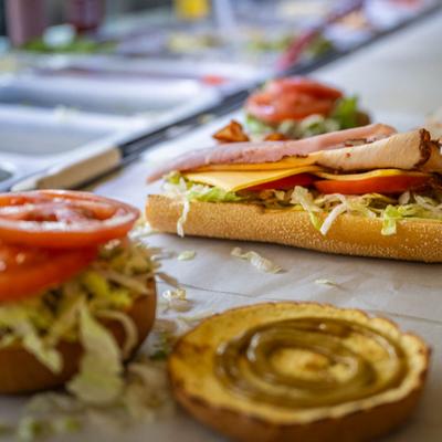 Open faced sandwiches.